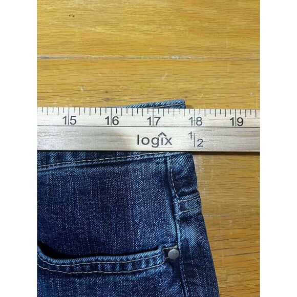 Tommy Hilfiger Jeans Womens Size 14 High Rise Straight Cropped Denim VTG Y2K - Picture 7 of 8